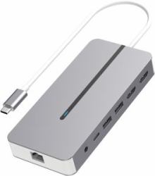 Hypertec ProDock HYP-USBCPD-M2 station d'accueil Avec fil USB 3.2 Gen 1 [3.1 Gen 1] Type-C Argent 