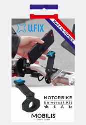 Mobilis 44019 monture et support téléphonique Noir (U.FIX UNIVERSAL MOTORBIKE KIT)