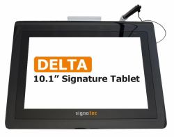 Signotec Delta 25,6 cm [10.1"] Noir TFT (Signature pad Delta - 10,1in color dislay - Power over Ethernet [PoE] - Warranty: 24M)