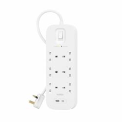 Belkin Connect White 6 AC outlet[s] 2 m (SURGE PROTECTION WITH USB C 6 OUTLET)