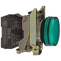 Schneider Electric XB4BVM3 voyant d'alarme 230-240 V Vert (Pilot light metal green)