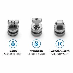 Kensington ClickSafe Universal Slots Security Anchors Kit (K: CLICKSAFE 3-IN-1 ANCHOR PACK)