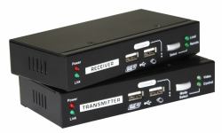 LevelOne KVM-9036 extension KVM Émetteur et récepteur (Kvm Over Cat.5 Extender - Warranty: 12M)