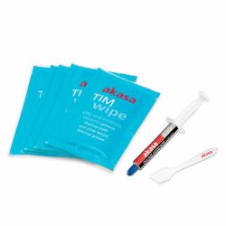 Akasa TIM Wipe Kit Reinigungstücher+ Wärmeleitpaste combiné de dissipateurs thermiques Pâte thermique 2,4 W/m·K (Akasa TIM Wipe Kit ReinigungstÃ?ÃÂ¼cher)