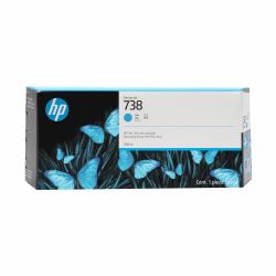 HP Cartouche d’encre DesignJet 738, cyan, 300 ml (738 300-ml Cyan DesignJet Ink Cartridge)