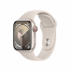 Apple Watch Series 9 41 mm Numérique 352 x 430 pixels Écran tactile 4G Beige Wifi GPS [satellite] (APPLE WATCH SERIES 9 CELLULAR 41MM STARLIGHT AI STAR SB S/M)