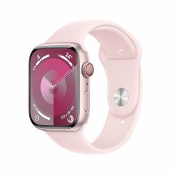 Apple Watch Series 9 45 mm Numérique 396 x 484 pixels Écran tactile 4G Rose Wifi GPS [satellite] (APPLE WATCH SERIES 9 CELLULAR 45MM PINK AI LIGHT PINK SB M/L)