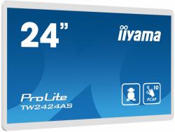 iiyama TW2424AS-W1 Écran d'affichage dynamique Écran plat de signalisation numérique 60,5 cm [23.8"] Wifi 250 cd/m² 4K Ultra HD Noir Écran tactile Intégré dans le processeur Android 24/7 (ii...