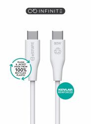 eSTUFF ES604370 câble USB USB 2.0 3 m USB C 60 W Blanc 