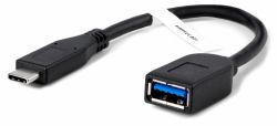 Plugable Technologies USBC-AF3 câble USB USB 3.2 Gen 1 [3.1 Gen 1] 0,2 m USB A 5 Gbit/s Noir 