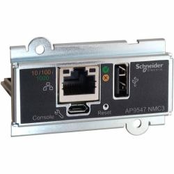 APC Network Management Card, Network Management Cards, for Easy UPS 3 Series, 3-Phase, remotely monitor and manage the UPS (NETWORK MANAGEMENT CARD FOR - EASY UPS 3-PHASE)