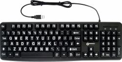 Geemarc Telecom K-HV-BW clavier Universel USB QWERTY Anglais britannique Noir 