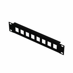 Lanview LKS675BL patch panel 1U (1U 10" PATCH PANEL FOR - KEYSTONE - 8-PORT UNEQUIPPED - BL - Warranty: 60M)