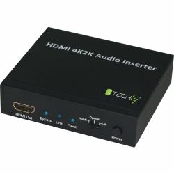 Techly IDATA HDMI-AI4K convertisseur de signal vidéo 3840 x 2160 pixels (Hdmi 4K2K Audio Inserter - Warranty: 12M)