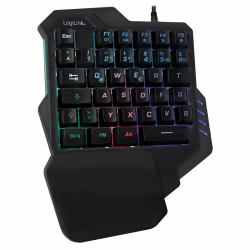 LogiLink ID0181 clavier Gaming USB Anglais Noir 