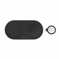 Belkin WIZ022myBK Autonome Plastique Noir (PRO 3IN1 15W MAGNETICCHARGINGPAD BLK)