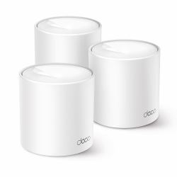 TP-Link AX1500 Whole Home Mesh Wi-Fi 6 System (TP-Link Deco X1500 V1 - Wi-Fi system - [3 routers] - up to 5600 sq.ft - mesh 1GbE - Wi-Fi 6 - Dual Band)