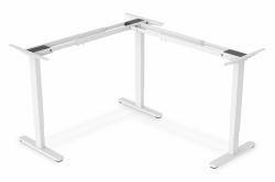 Digitus Piètement de table réglable en hauteur électriquement, forme en L à 90°, 3 moteurs, 2 positions, blanc (DIGITUS - sit/standing desk frame - wh)