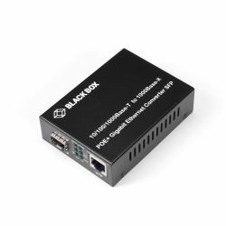 Black Box LGC215A-R2 convertisseur de support réseau 1000 Mbit/s Multimode, Monomode Noir 