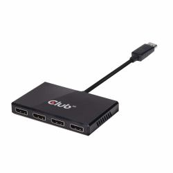 CLUB3D Multi Stream Transport Hub DisplayPort 1.2 Quad Monitor USB Powered 