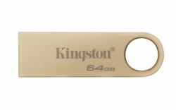 Kingston Technology DataTraveler 64GB 220MB/s Metal USB 3.2 Gen 1 SE9 G3 (Kingston DataTraveler SE9 G3 64GB USB 3.2 USB Flash Drive, Gold)