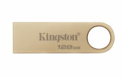 Kingston Technology DataTraveler 128GB 220MB/s Metal USB 3.2 Gen 1 SE9 G3 (128GB SE9 G3 PEN USBA 3.2 GOLD CASE)