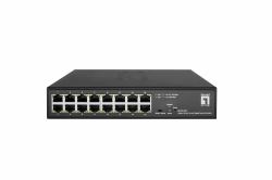 LevelOne GES-2216 commutateur réseau Géré L2 Gigabit Ethernet [10/100/1000] Noir 