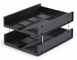 Durable 1700784058 bac de rangement de bureau Plastique Gris (Durable OPTIMO A4 Letter Tray)