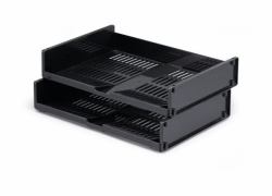 Durable 1700801058 bac de rangement de bureau Polystyrène Noir (Desk Tray/Organizer - Polystyrene Black - Warranty: 12M)