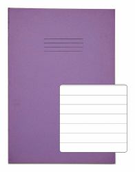 RHINO VEX681-107-8-C livre d'exercices (RHINO A4 Exercise Book 48 page Purple F12 [Pack of 100])