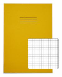 RHINO VEX668-1175-6-C livre d'exercices (RHINO A4 Exercise Book 80 Page Yellow S7 [Pack of 50])