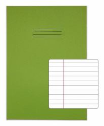 RHINO VDU080-238-6-C livre d'exercices (RHINO 13 x 9 Oversized Exercise Book 80 Page Light Green F8M [Pack of 50])