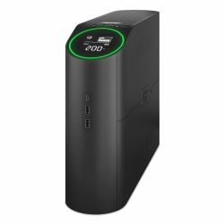 APC Back-UPS Pro BGM2200B-GR - 2200VA/1320W, 4x Schuko & 2x C13 outlets, 3x USB charger, USB dataport (APC Back-UPS Pro - UPS - tower, RGB li)