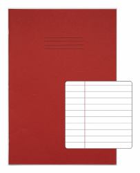 RHINO VDU080-200-4-C livre d'exercices (RHINO 13 x 9 A4+ Oversized Exercise Book 80 Page Red F8M [Pack of 50])