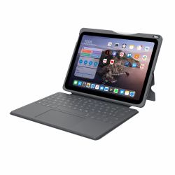 DEQSTER Smart Rugged Touch PLUS Keyboard für iPad 10.9" [10. Gen.], QWERTY Layout 