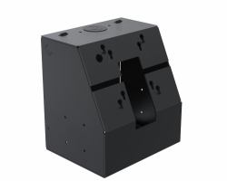 Ergonomic Solutions SpacePole Kiosk SPK110-02 accessoire de système de paiement en point de vente Module central Noir Métal 75 x 75 mm 100 x 100 mm (KIOSK TOP MODULE - W:206 - )