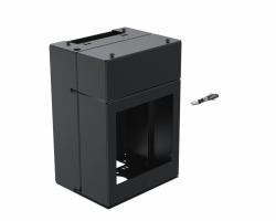 Ergonomic Solutions SpacePole Kiosk SPK212-02 accessoire de système de paiement en point de vente Module central Noir Métal (Kiosk center module - [Integrated printer] - W:206 - -BLACK- - Warrant...