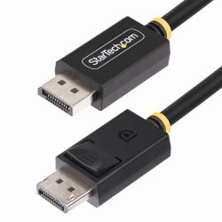 StarTech.com 1m DisplayPort 2.1 Cable, VESA Certified DP80 DisplayPort Cable w/UHBR20/HDR/DSC 1.2a/HDCP 2.2, 16K/8K 60Hz, 4K 240Hz, 80Gbps, DP 2.1 Cable, UHD Monitor Cord, M/M (DISPLAYPORT 2.1 CABL...