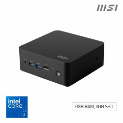 MSI Cubi NUC 1M Intel Core 3 100U [14th Gen] Barebone, NUC, SFF, Mini Computer, HTPC, [NO RAM, NO Storage, NO OS], Intel Graphics/DDR5/Dual ThunderBolt 4/Dual HDMI/Dual LAN/WiFi 6E/BT 5.3/VESA (MSI...