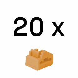 Lindy 47898 port blocker RJ-45 Orange Acrylonitrile butadiene styrene [ABS] 20 pc[s] (RJ45 PORT SCHLOSS - 20 STCK ORANGE)