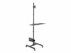 Equip Poste de travail mobile à moniteur unique 17"-32 (17"-32" Single Monitor Mobile - Workstation - Warranty: 12M)