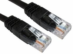 Cables Direct ERT-600K networking cable Black 0.5 m Cat6 U/UTP [UTP] (RJ45 [M] to RJ45 [M] CAT6 0.5m Black OEM Moulded Boot Copper UTP Network Cable)