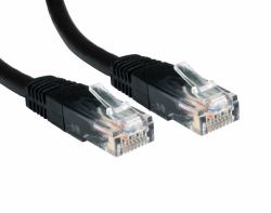 Cables Direct Cat6 1m networking cable Black U/UTP [UTP] (RJ45 [M] to RJ45 [M] CAT6 1m Black OEM Moulded Boot Copper UTP Network Cable)