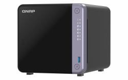 QNAP TS-432X NAS Tower Alpine Alpine AL-524 4 GB DDR4 QNAP QTS Black (4-bay desktop NAS - AL524 4C 2.0GHz 4GB DDR4 RAM [max 16GB] 1 x 10GbE SFP+ 2 x 2.5GbE 1 x PCIe Gen3 2 x USB 3.2 Gen1)