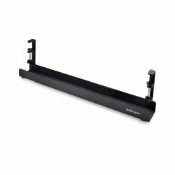StarTech.com Goulotte Passe Câble Bureau, Organiseur de Câbles Ajustable en Longueur, Installation à Pinces, Aucun Perçage Nécessaire, Support Multiprise, Noir (UNDER DESK CABLE MANAGEMENT - -...