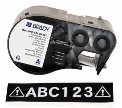 Brady M4C-1000-595-BK-WT étiquette à imprimer Noir, Blanc Imprimante d'étiquette adhésive 