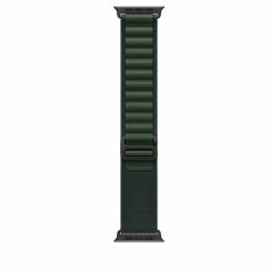 Apple 49mm Dark Green Alpine Loop - Medium - Black Titanium Finish (*APPLE WATCH 49 DARK GREEN B TI ALP)