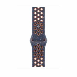 Apple MYLA3ZM/A accessoire intelligent à porter sur soi Bande Bleu, Orange Fluoroélastomère (*APPLE WATCH 46 BLUE FLAME NSB S/M)