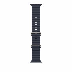 Apple 49mm Navy Ocean Band - Natural Titanium Finish (Apple Watch 49 Navy Natural Ti Ob)