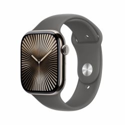 Apple Watch Series 10 OLED 46 mm Numérique 416 x 496 pixels Écran tactile 4G Titane Wifi GPS [s...